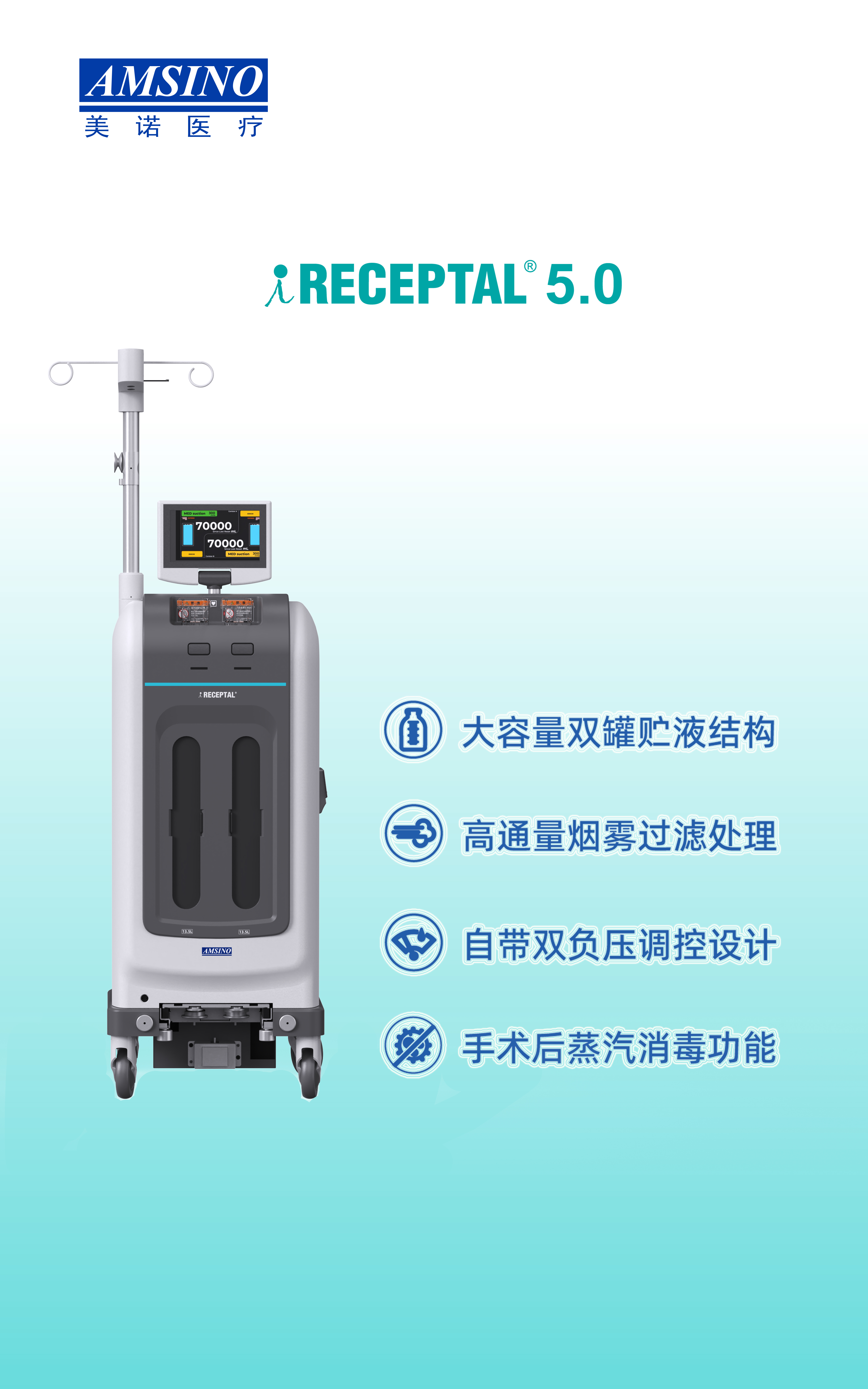 iRECEPTAL 5.0 數字化手術吸引系統